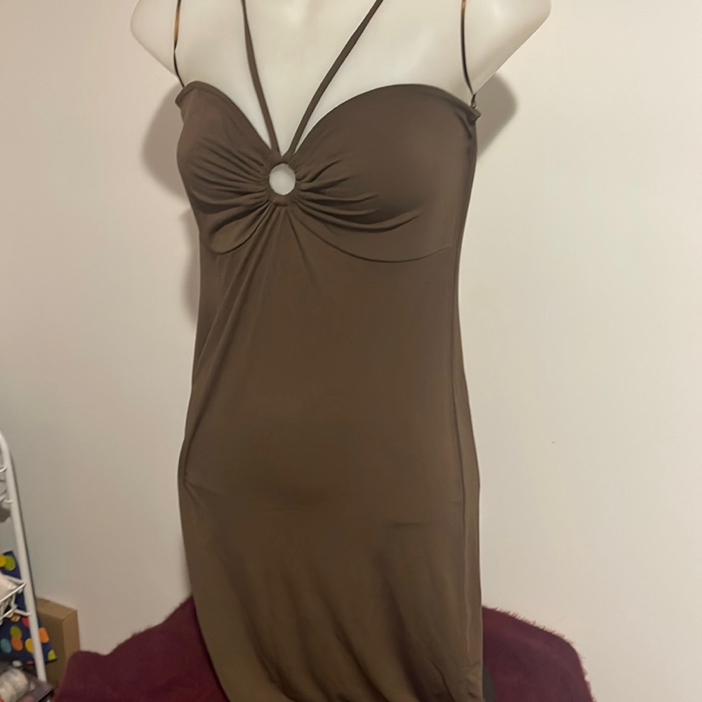 Fashion Nova Mini Dress size Large dress has stretch with adjustable straps